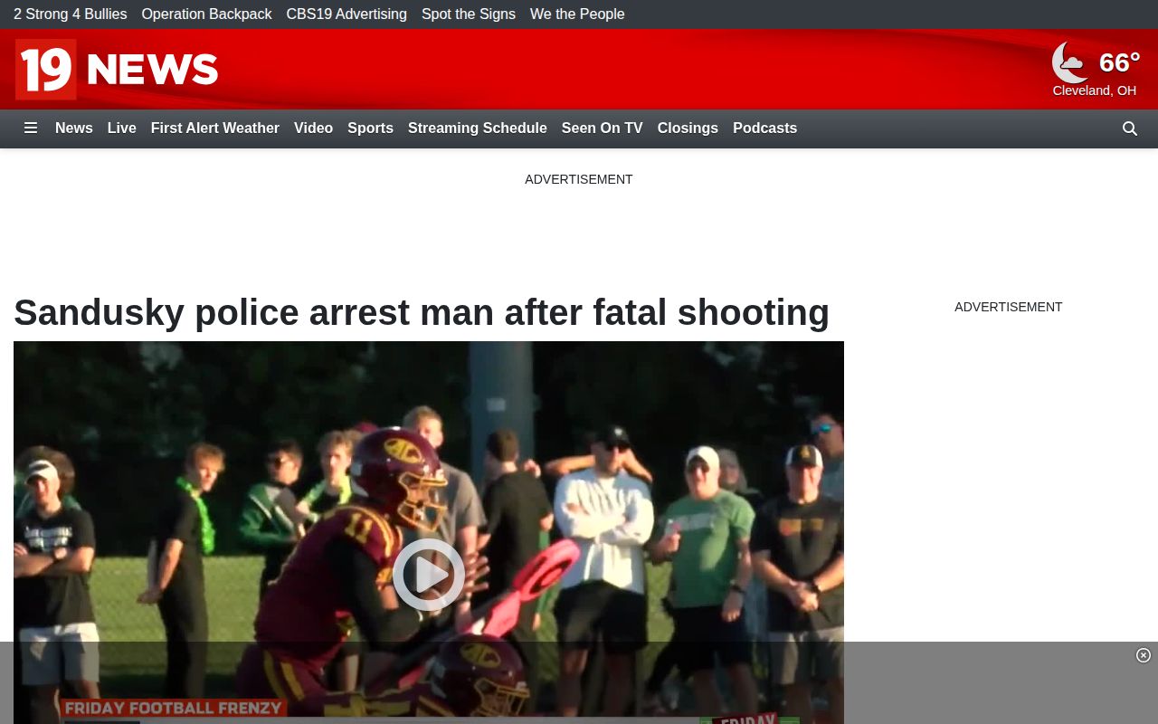 Erie County jail booking photo source in Cleveland 19 crime news example